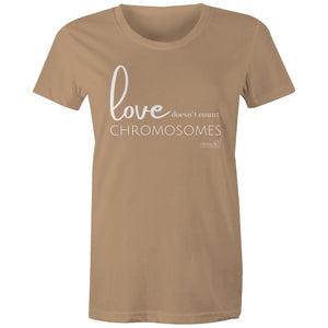 Love doesn't count chromosomes by SRP - AS Colour - Women's Maple Tee