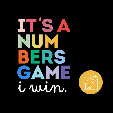 KIDS & YOUTH ASSORTED It’s a numbers game I win - Black or White Kaleidoscope Range