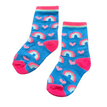 Load image into Gallery viewer, 2-3 years 2026 ASSORTED Rainbow, Unicorn SOCKS WDSD Rock Your Socks  RYSS