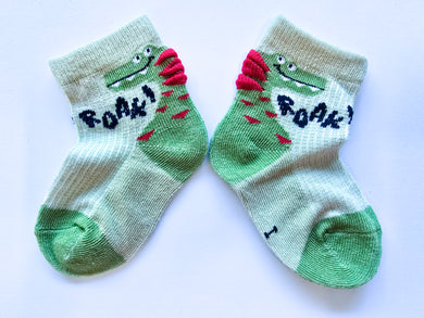 BABY ROAR SOCKS Dino WDSD Rock Your Socks Assorted Designs RYSS