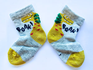 BABY ROAR SOCKS Dino WDSD Rock Your Socks Assorted Designs RYSS