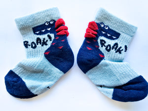 BABY ROAR SOCKS Dino WDSD Rock Your Socks Assorted Designs RYSS