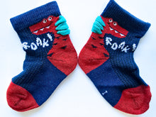 Load image into Gallery viewer, BABY ROAR SOCKS Dino WDSD Rock Your Socks Assorted Designs RYSS