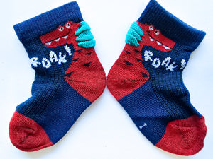 BABY ROAR SOCKS Dino WDSD Rock Your Socks Assorted Designs RYSS