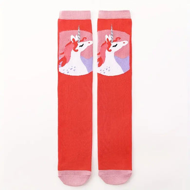Unicorn Red WDSD Rock Your Socks One size 3-12yrs