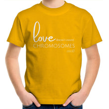 Load image into Gallery viewer, Love doesn&#39;t count chromosomes by SRP - AS Colour Kids Youth T-Shirt