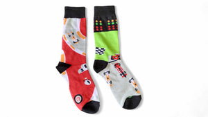 Racing Cars Odd Socks WDSD Rock Your Socks MEDIUM ONLY