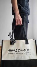 Load image into Gallery viewer, PRE ORDER - Large Canvas Tote Bag with Alexis Schnitger Arrow