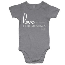 Load image into Gallery viewer, Love doesn&#39;t count chromosomes by SRP -  AS Colour Mini Me - Baby Onesie Romper