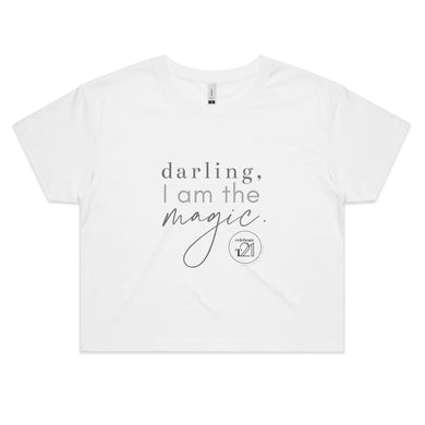 Darling, I am the magic Darling, I am the magic  by Alexis Schnitger - AS Colour - Women's Crop Tee