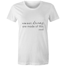 Load image into Gallery viewer, Sweet dreams are made of this. by Alexis Schnitger - AS Colour - Women's Maple Tee