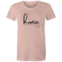 Load image into Gallery viewer, Homie with an extra chromie by SRP -  AS Colour - Women&#39;s Maple Tee