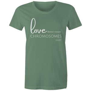Love doesn't count chromosomes by SRP - AS Colour - Women's Maple Tee