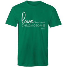 Load image into Gallery viewer, Love doesn&#39;t count chromosomes by SRP -   AS Colour Staple - Mens T-Shirt