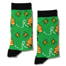 Load image into Gallery viewer, Bees On Green WDSD Rock Your Socks Assorted Sizes RYSS