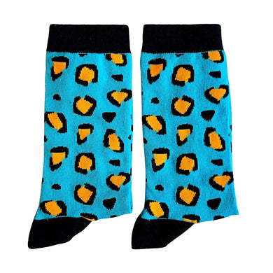 Leopard Spot Blue WDSD Rock Your Socks Limited Sizes