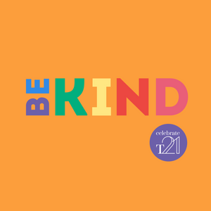 Be Kind - 4 styles - MENS ASSORTED LIMITED EDITION- Classic Tee - on Black or Orange Shirt - WDSD HARMONY DAY