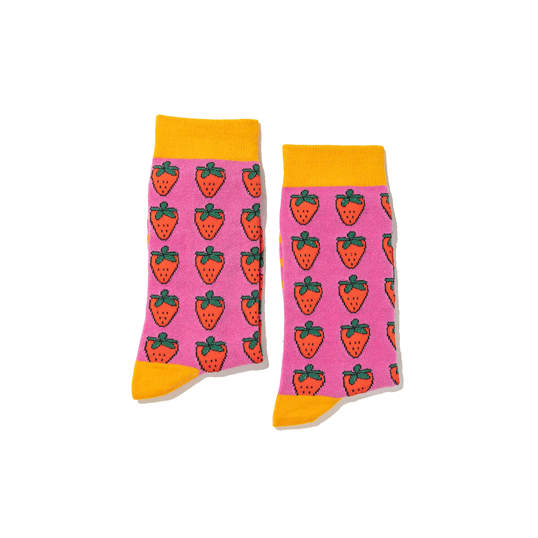 Pink Strawberry WDSD Rock Your Socks Assorted Sizes