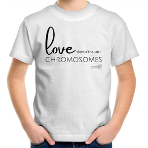 Love doesn't count chromosomes by SRP - AS Colour Kids Youth T-Shirt