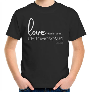 Love doesn't count chromosomes by SRP - AS Colour Kids Youth T-Shirt
