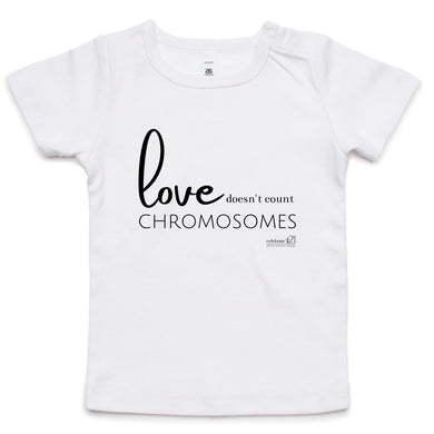 Love doesn't count chromosomes by SRP - AS Colour - Infant Wee Tee