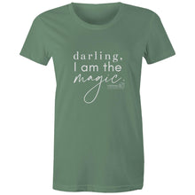 Load image into Gallery viewer, Darling, I am the magic Darling, I am the magic  by Alexis Schnitger -  AS Colour - Women&#39;s Maple Tee