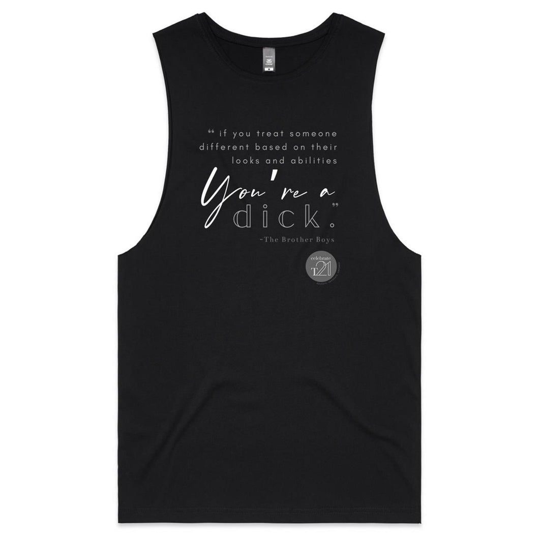 The Brother Boys quote designed by Alexis Schnitger - AS Colour Barnard - Mens Tank Top Tee