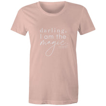 Load image into Gallery viewer, Darling, I am the magic Darling, I am the magic  by Alexis Schnitger -  AS Colour - Women&#39;s Maple Tee