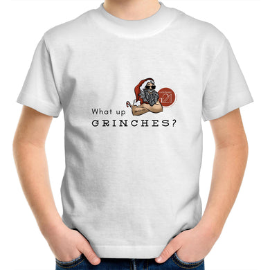 What Up Grinches? Alexis Schnitger Design 2022 -  AS Colour Kids Youth Crew T-Shirt