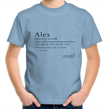 Load image into Gallery viewer, CUSTOM ORDER FOR Alex - AS Colour Kids Youth Crew T-Shirt