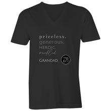 Load image into Gallery viewer, Grandad - AS Colour Tarmac - Mens V-Neck Tee