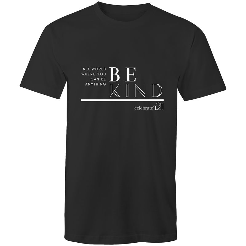 'Be Kind' in White or Black - AS Colour Staple - Mens T-Shirt