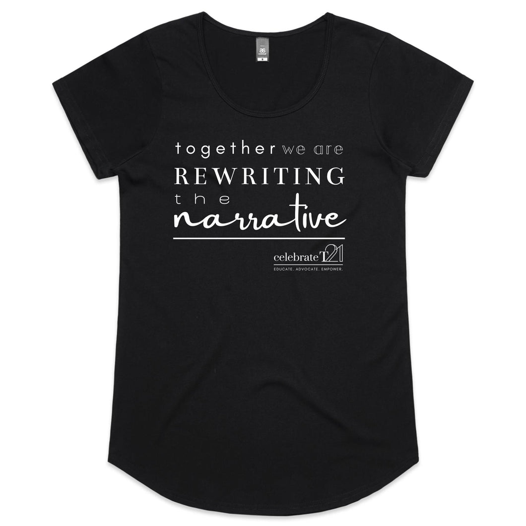 Rewriting The Narrative  BOOK RELEASE TEE 2021  AS Colour Mali - Womens Scoop Neck T-Shirt