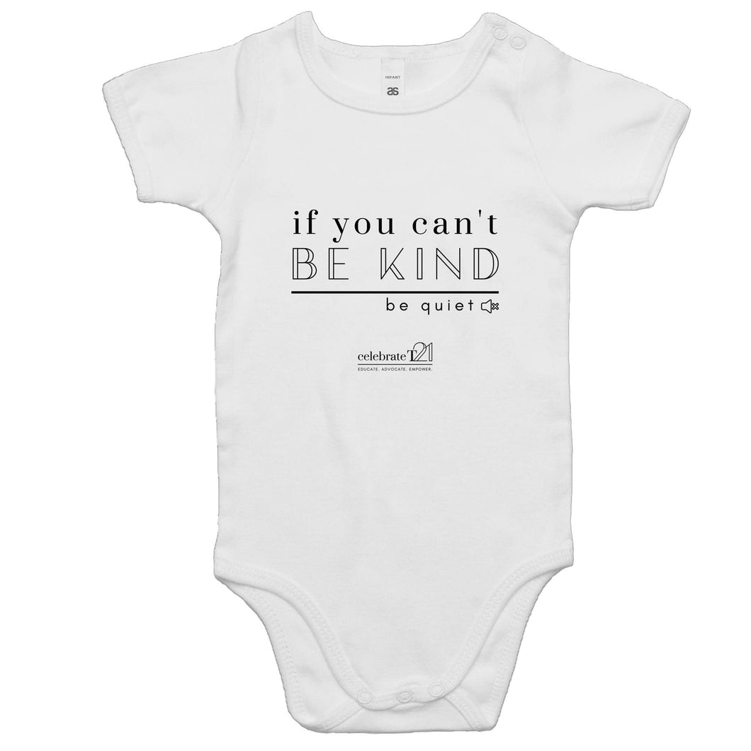 Be Quiet - AS Colour Mini Me - Baby Onesie Romper