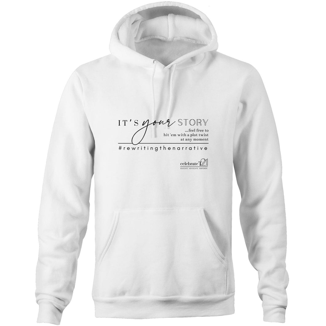 It’s Your Story…  BOOK RELEASE TEE 2021  AS Colour Stencil - Pocket Hoodie Sweatshirt