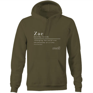 CUSTOM ORDER FOR Zac - AS Colour Stencil - Pocket Hoodie Sweatshirt