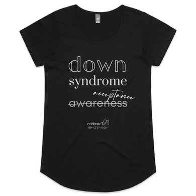 Down Syndrome Acceptance BOOK RELEASE TEE - AS Colour Mali - Womens Scoop Neck T-Shirt