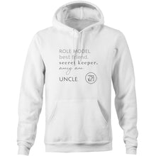 Load image into Gallery viewer, Uncle - AS Colour Stencil - Pocket Hoodie Sweatshirt