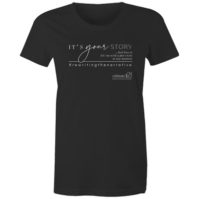 It’s Your Story…  BOOK RELEASE TEE 2021  AS Colour Wafer - Womens Crew T-Shirt