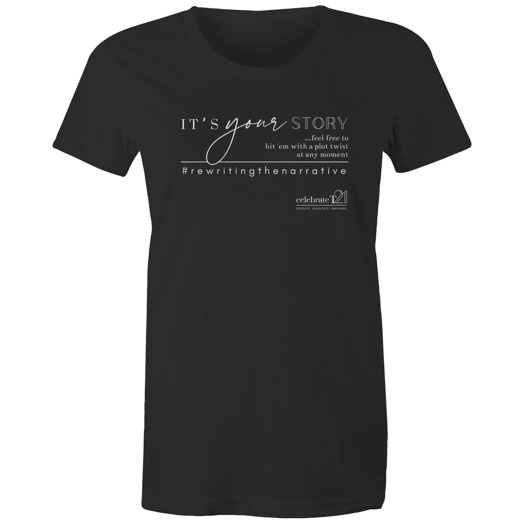 It’s Your Story…  BOOK RELEASE TEE 2021  AS Colour Wafer - Womens Crew T-Shirt