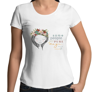 Some People Girl - AS Colour Mali - Womens Scoop Neck T-Shirt