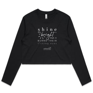Shine *Explicit OCT21 – AS Colour - Women's Long Sleeve Crop Tee