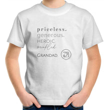 Load image into Gallery viewer, Grandad - AS Colour Kids Youth Crew T-Shirt