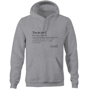 CUSTOM ORDER FOR Samuel - AS Colour Stencil - Pocket Hoodie Sweatshirt