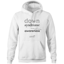 Load image into Gallery viewer, Down Syndrome Acceptance BOOK RELEASE TEE - AS Colour Stencil - Pocket Hoodie Sweatshirt