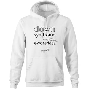 Down Syndrome Acceptance BOOK RELEASE TEE - AS Colour Stencil - Pocket Hoodie Sweatshirt