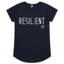 Load image into Gallery viewer, RESILIENT Word Collection – AS Colour Mali - Womens Scoop Neck T-Shirt