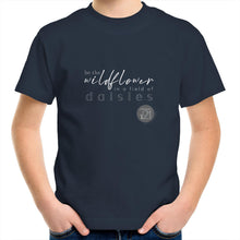 Load image into Gallery viewer, Be A Wild Flower - Alexis Schnitger Design - AS Colour Kids Youth Crew T-Shirt