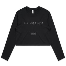 Load image into Gallery viewer, Hold My Beer OCT21 - AS Colour - Women&#39;s Long Sleeve Crop Tee