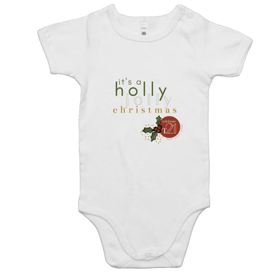 It's A Holly... Alexis Schnitger Design 2022 - AS Colour Mini Me - Baby Onesie Romper